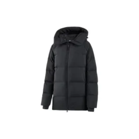 Lange Daunenjacke mit SKX-Logo-Print „Weiss Schwarz“