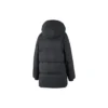 Lange Daunenjacke mit SKX-Logo-Print „Weiss Schwarz“