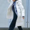 Lange Daunenjacke «White»