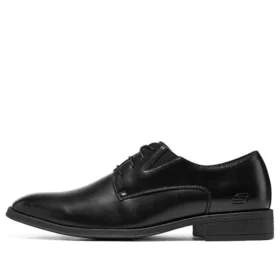 LARKEN Leder-Anzugschuhe «Black»