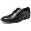 LARKEN Leder-Anzugschuhe «Black»