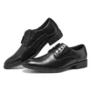 LARKEN Leder-Anzugschuhe «Black»