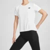 Laufshirt aus Strick, kurzärmelig, weiss
