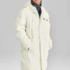 Lifestyle-Serie Lange Daunenjacke «Weiss»