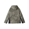 Lifestyle-Serie Warm, Water Repellent Daunenjacke mit Kapuze „Olivgrün Schwarz“