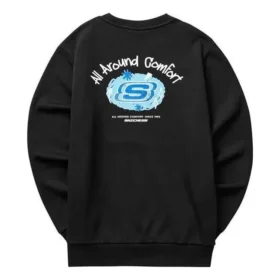 Logo-Grafik-Crew-Sweater «Black Blue White»