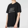 Logo-Grafik-T-Shirt «Black Silver»