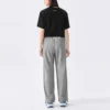 Logo-Letter-Straight-Casual-Hose «Grey»