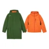 Lässige 2-in-1-Kapuzenjacke «Green Orange»