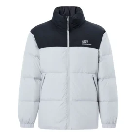 Lässige Daunenjacke «Grey Black»