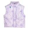 Lässige Daunenweste „Purple White“