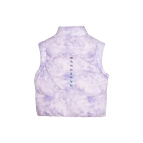 Lässige Daunenweste „Purple White“