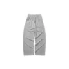 Lässige Hose mit elastischem Bund und geradem, weitem Bein „Grey Black“