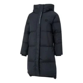 Lässige lange Daunenjacke «Black»