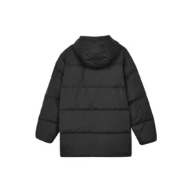 Lässige lange Daunenjacke «Black»