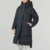 Lässige lange Daunenjacke «Black»