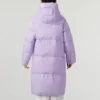 Lässige lange Daunenjacke «Purple»