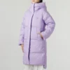 Lässige lange Daunenjacke «Purple»
