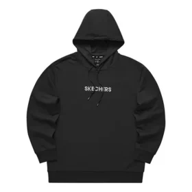 Lässiger Hoodie mit Logo-Print «Black Pink»