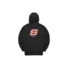Lässiger Hoodie mit Logo-Print «Black Pink»