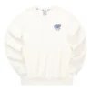 Lässiger Pullover mit Buchstabenprint „Weiss“