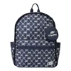 Lässiger Rucksack mit Buchstabenprint «Navy White»