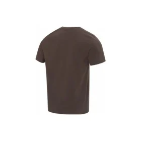 Lässiges Kurzarm-T-Shirt «Brown White»