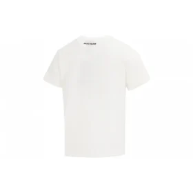 Lässiges Kurzarm-T-Shirt «White Red»