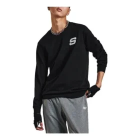 Lässiges Langarm-T-Shirt «Schwarz-Weiss»