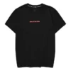 Lässiges T-Shirt mit Aufdruck «Schwarz Rot Weiss»