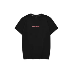 Lässiges T-Shirt mit Aufdruck «Schwarz Rot Weiss»