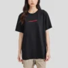 Lässiges T-Shirt mit Aufdruck «Schwarz Rot Weiss»