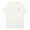 Lässiges T-Shirt mit Aufdruck „White Blue“