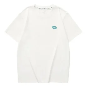 Lässiges T-Shirt mit Aufdruck „White Blue“