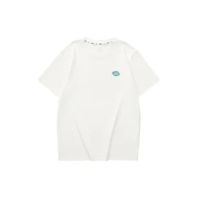 Lässiges T-Shirt mit Aufdruck „White Blue“