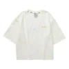Lässiges T-Shirt mit Aufdruck «White Red»