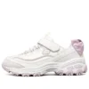 Mädchen-Low-Running-Schuhe KIDS Weiss/Lila