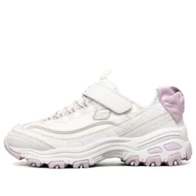 Mädchen-Low-Running-Schuhe KIDS Weiss/Lila