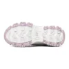Mädchen-Low-Running-Schuhe KIDS Weiss/Lila