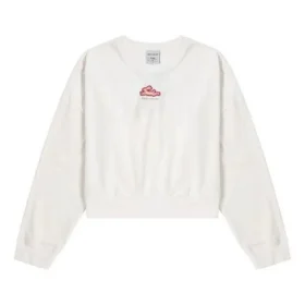 Neujahrskollektion: Lässiges Langarm-T-Shirt «White Red»