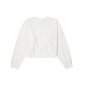 Neujahrskollektion: Lässiges Langarm-T-Shirt «White Red»