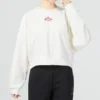 Neujahrskollektion: Lässiges Langarm-T-Shirt «White Red»
