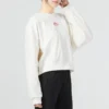 Neujahrskollektion: Lässiges Langarm-T-Shirt «White Red»