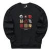 Neujahrsserie Graphic Knit Crew Sweatshirt «Black Red Yellow»