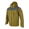 Nightingale-Serie Kapuzenjacke mit Reissverschluss „Olivgrün-Grau“