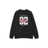 Number Printed Crew Sweatshirt «Grey Black White»