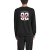 Number Printed Crew Sweatshirt «Grey Black White»