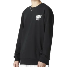 Pullover Casual Langarm-Sweatshirt «Black White»