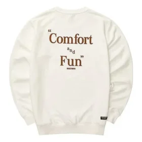 Pullover mit Buchstabenprint „Weiss Rot“