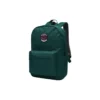 Retro-Schüler-Rucksack aus Stoff mit Reissverschluss „Grün“